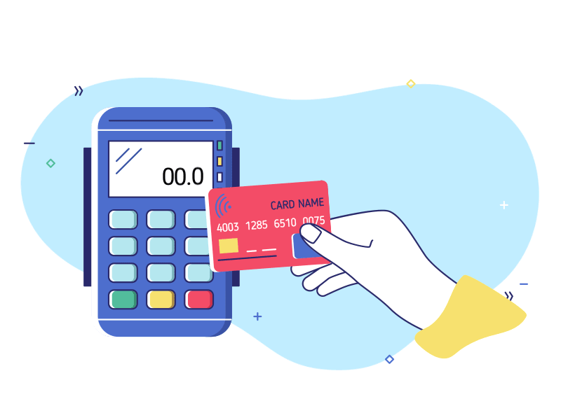 card swipe animation